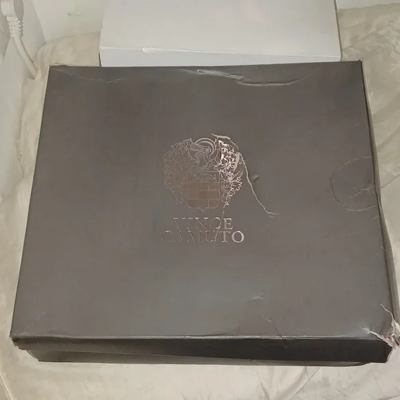 VINCE CAMUTO Leather Snakeskin Platform Ankle Boots sz.10 - Picture 3 of 3